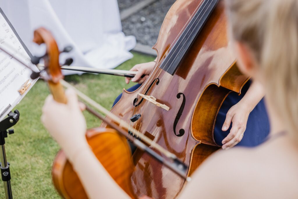 cello and violin wedding musicians